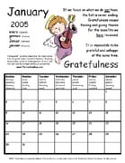 TerraCuddles Calendar - January 2005 - Gratefulness